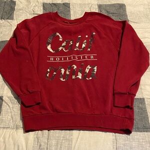 Hollister Red Graphic Sweatshirt